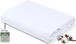 Royale Linens 100% Organic Cotton Queen Flat Sheet Only - Super Soft Percale. Fixed Price $29.70.