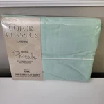 Nos Vtg Color Classics By Stevens Percale Queen Flat Sheet Aqua Sealed Kmart. Fixed Price $14.50.