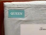 Tommy Bahama Queen Size Island Cays Stripe Cotton Sheet Set (lt Seafoam Green). Fixed Price $79.00.