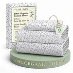 Lane Linen 100% Organic Cotton Sustainaly Produced Twin Xl, 28: Haze Grey. Fixed Price $55.90.