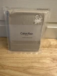 New Calvin Klein Solid Classic Cord Sheeting Barley King Pillowcases Pair. Fixed Price $37.59.