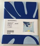 Ikea Krypkornell Pillow Cushion Cover Leaf Pattern/multicolor, 20X20 - New. Fixed Price $13.13.