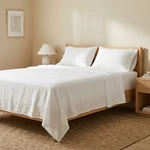 Linen Sheets Set White Oatmeal Beige Pure Natural Organic Bedding Usa Sizes. Fixed Price $391.00.