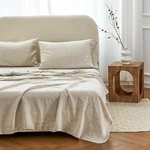 Simple&opulence 100% Linen Hollow Hemstitch Sheet Set -4 Pieces European Flax.... Fixed Price $171.07.