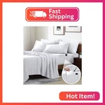 Cathay Home Queen Fitted Sheet With Double-sided Pockets 14" Deep Micro. Fixed Price $15.63.