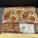 Vintage Hand Woven Print Twin Size Bed Sheet Coverlet. Fixed Price $24.99.