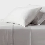 Threshold Queen 320 Thread Count Cool Tencel Lyocell Sheet Set Light Gray.. Fixed Price $63.99.