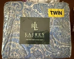 Lauren Ralph Twin Deep Fitted Sheet Harbor View Pattern Premium Bedding. Fixed Price $47.50.