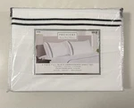 Premier Full Embroidered Sheet Set Black & White 4 Pc Super Soft. Fixed Price $29.99.