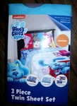 New Package Nickelodeon Blues Clues & You 3-PC Twin Sheet Set 2022. Fixed Price $20.00.