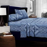 Tribeca Living California King Bed Sheet Set, 300 Thread Count Soft Cotton Sa.... Fixed Price $88.23.