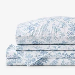 Whisper Fleur Premium Smooth Wrinkle-free Sateen Bed Sheet Set Blue Mist, F.... Fixed Price $164.00.