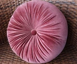 Plain Round Velvet Throw Pillow. Fixed Price $25.99.