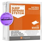 Hospitology Products Mattress Encasement - Zippered Bed Bug Dust Queen, White. Fixed Price $78.36.
