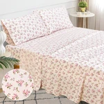 Sleepdown Cotton Bed Sheet Set - Sweet Ditsy Floral, Twin. Fixed Price $83.99.