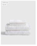 Nwt Quince European Linen Sheet Set Double Full Size White 100% Flax. Fixed Price $103.49.