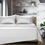 Egyptian Cotton Sheets King 1200 Series 4PC 17 Deep Pocket Light Grey Texas Size. Fixed Price $209.99.