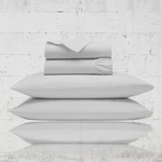 Bluemoon Homes 1000 Thread Count Queen Sheets - Egyptian Cotton, 4 Pc Light Gr. Fixed Price $39.99.