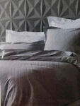 Anne De Solene Paris France Geometry Argent 300 Tc Sateen King Flat Sheet Nip. Fixed Price $106.25.