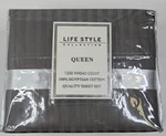 New Gray Queen Sheet Set 1200 Thread Ct Egyptian Cotton, Home Sweet Life Style. Fixed Price $39.99.