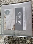 New Members Mark 450 Thread Count Cotton Sheet Set Full Size Double Gray. Fixed Price $39.99.