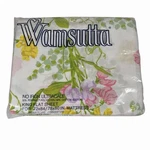 New Vintage Wamsutta White Floral Sweet Pea No Iron Ultracale King Flat Sheet. Fixed Price $38.97.