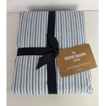 Eddie Bauer Home Twin Xl Sheet Set Cotton Percale Navy Blue Ticking Stripe T200. Fixed Price $35.00.