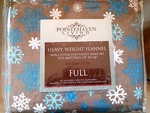 Pointehaven Heavy Weight Cotton Flannel Full Sheets Set Deep Pocket Snowflakes. Fixed Price $40.00.