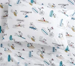 Pottery Barn Kids Peanuts Snoopy Surf Organic Cotton Sheet Set (us Stock). Fixed Price $59.99.