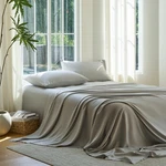 Doz Set, 100% Viscose Derived From Full - 4 Piece With Top Sheet, Dove. Fixed Price $128.90.