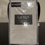 Ralph Lauren 2 Pc Cotton Dunham Sateen Dove Gray Standard Pillowcases New $50. Fixed Price $29.99.