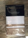 Ralph Lauren Home Bowery Sateen Euro Pillow Sham Cover Cape Tan Nip. Fixed Price $45.00.