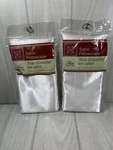 White Satin Pillowcase Home Collection 20X30" Silky Comfortable Colorfast Lot. Fixed Price $8.99.