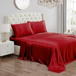 Juicy Couture Queen Size Satin Bed Sheet Set, Deep Pocket Silky S.... Fixed Price $56.89.