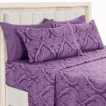 Deep Pocket 6 Piece Bed Set 1800 Series Microfiber Comfort Paisley. Fixed Price $23.75.