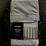 Martex Grey Ruffle Full Bedskirt 54" 75" 15" Nip. Fixed Price $17.99.