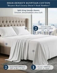 Lane Linen 100% Egyptian Cotton 1000 Thread 5 Piece Split King Sheet Set Swiss. Fixed Price $79.99.