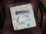 Cuddl Duds Heavyweight Flannel Snowmen W/trees Tan King Sheet Set New. Fixed Price $58.00.