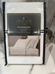Fieldcrest Supima Sateen 500 Tc Pillowcase Set Standard White/navy Blue Stiching. Fixed Price $39.99.