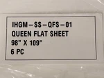 Luxury Welspun Hotel T210 White Queen Flat Sheet 98" 109" IHGM-SS-QFS-01. Fixed Price $32.99.