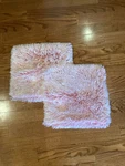 Juvale Pink Faux Fur Pillow Cover Set Of 2 , 18X18. Fixed Price $17.00.