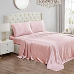 Juicy Couture King Size Satin Bed Sheet Set, Deep Pocket Silky Kin.... Fixed Price $72.79.