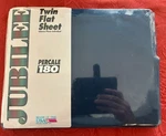 Factory Sealed Jubilee Twin Flat Sheet 180 Thread Count Soft Percale Made Usa. Fixed Price $13.99.
