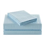 Plazatex 1800 Embossed Stripe Premium All Season Bed Sheet Set Queen Plum. Fixed Price $31.00.