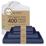 New Threadmill Egyptian Cotton Queen Set 100 Certified Bed For Size. Fixed Price $108.89.