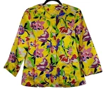 Jacket Colorful Silk Yellow Floral Light Bright Buttons Career Work Blazer. Fixed Price $29.99.