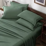 Green Queen Size Set - 6 Piece Luxury 1800 Thread Count Bedding .... Fixed Price $36.94.