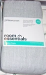 Set Of Linen Look King Size Pillowcases Light Gray 20 X 40 Room Essentials. Fixed Price $12.97.