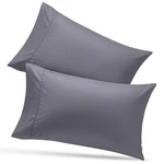Utopia Bedding Queen Pillow Covers 2 Pack Grey Soft Microfiber Cases. Fixed Price $13.99.
