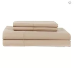 Perthshire Platinum 1000TC Cotton Sateen 4 Sheet Set Ivory / Lite Tan Color. Fixed Price $89.95.